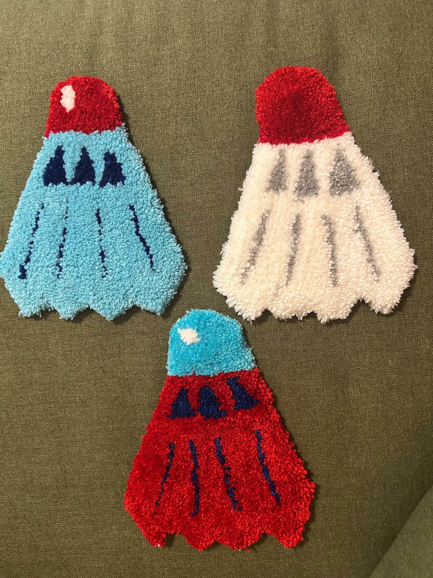Shuttlecock Mug Rugs