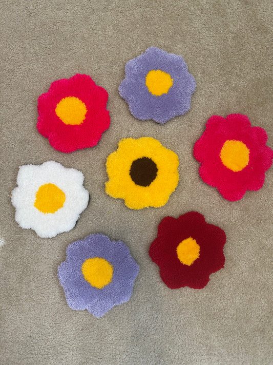 Daisy Flower Mug Rug