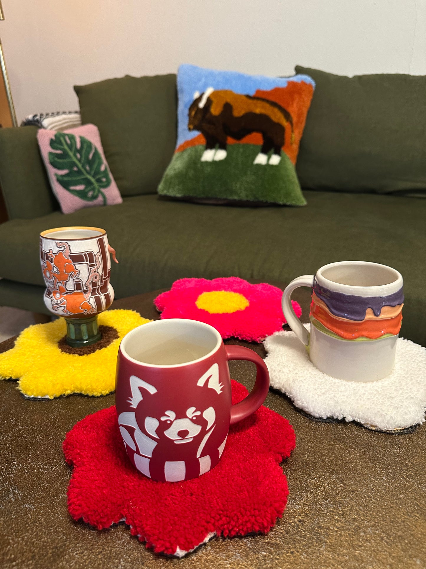 Flower Mug Rugs