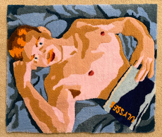 Tufted Wall Rug | 'Jerry' After Paul Cadmus | American Modernism